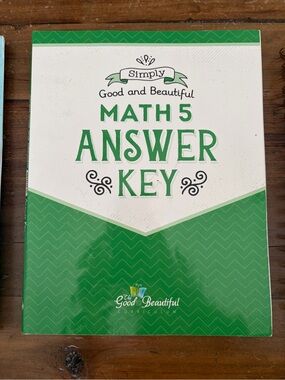 The Good and Beautiful Math 5 Answer Key - Green